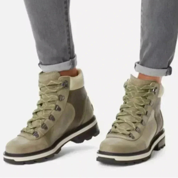 SOREL LENNOX HIKER STKD WATERPROOF BOOT Sz 9 - Picture 1 of 14